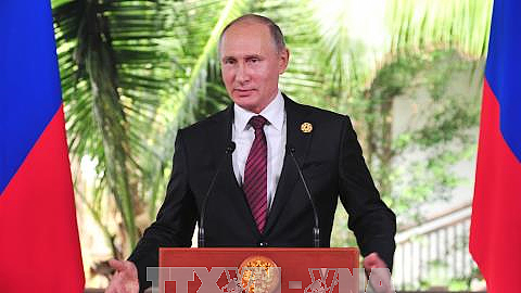 Tổng thống Nga Vladimir Putin đã tổ chức họp báo về kết quả của APEC 2017.