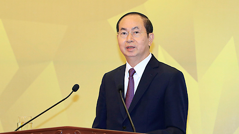 Chủ tịch nước Trần Đại Quang phát biểu tại Lễ tổng kết.