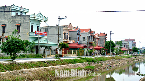 Hạ tầng khu dân cư tập trung tại xã Giao Hà.