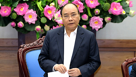 Thủ tướng phát biểu kết luận phiên họp Chính phủ thường kỳ tháng 11-2017.