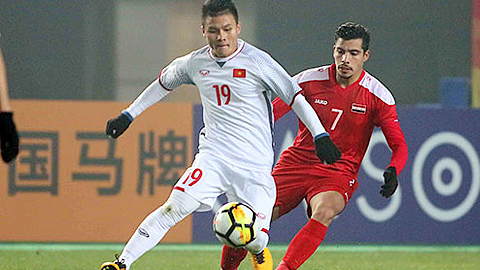 Cầm chân Syria 0-0, Quang Hải và đồng đội lần đầu vào tứ kết VCK U23 châu Á. Ảnh: Anh Khoa.