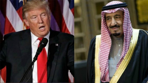 Tổng thống Mỹ Donald Trump (bên trái) và Quốc vương A-rập Xê-út Salman bin Abdulaziz Al Saud. (Ảnh: Reuters)