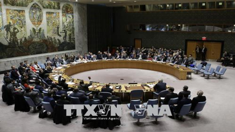 Toàn cảnh phiên bỏ phiếu của Hội đồng Bảo an LHQ về tình hình Syria, tại New York (Mỹ) ngày 10/4. Ảnh: THX/TTXVN
