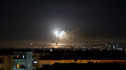 Tên lửa được bắn ở thủ đô Ða-mát của Xy-ri.