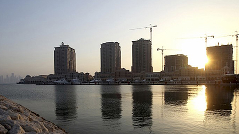 Một cảng tại Doha, Qatar. Ảnh: Reuters