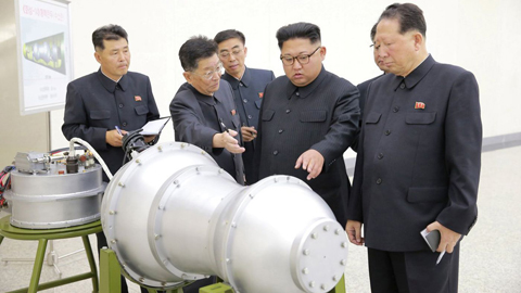 Các chuyên gia cho rằng nếu sở hữu hạt nhân ở mức hạn chế, Triều Tiên sẽ giúp ổn định khu vực. Ảnh: KCNA