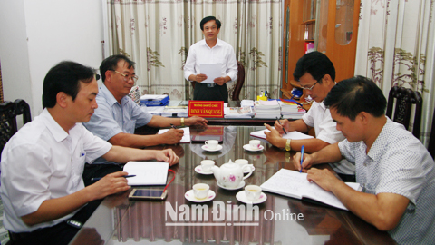 Ban Tổ chức Huyện ủy Xuân Trường triển khai kế hoạch quản lý đảng viên.