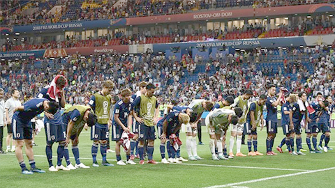 Dù phải chia tay World Cup 2018 nhưng đội tuyển Nhật Bản đã để lại nhiều ấn tượng cùng lối chơi khoa học và đẹp mắt. 