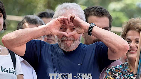Cựu Tổng thống Brazil Luiz Inacio Lula da Silva. Ảnh: EPA-EFE/TTXVN