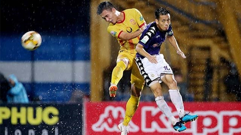 Nam Định chia điểm đáng tiếc trên sân của Hà Nội trong trận cầu có tới sáu bàn thắng.