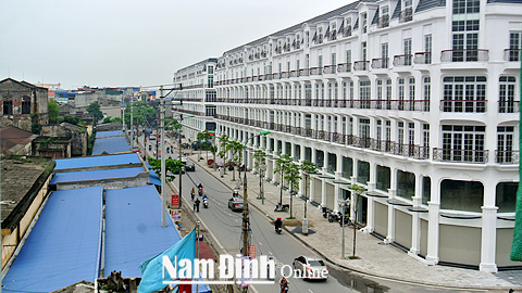 Dự án tòa nhà Shop-house trên đường Trần Phú (TP Nam Định).