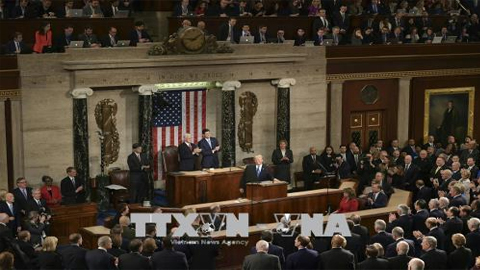 Toàn cảnh một phiên họp Quốc hội Mỹ ở Washington, DC. Ảnh: AFP/TTXVN