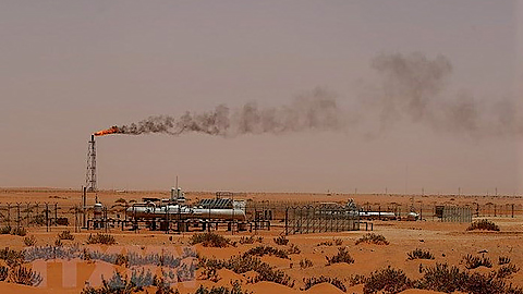 Một cơ sở sản xuất dầu của công ty Aramco ở Khouris, Saudi Arabia. (Nguồn: AFP/TTXVN)