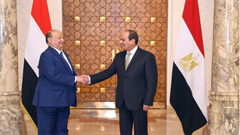 Tổng thống Y-ê-men và Tổng thống Ai Cập trong cuộc gặp tại Cai-rô.