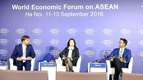 Một phiên thảo luận trong khuôn khổ WEF ASEAN 2018.