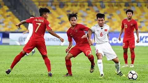 Tạo được thế trận tốt hơn nhưng U16 Việt Nam chỉ có được một điểm trước U16 Indonesia.