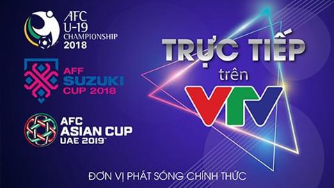 Bản quyền truyền hình các giải đấu được VTV vừa công bố.