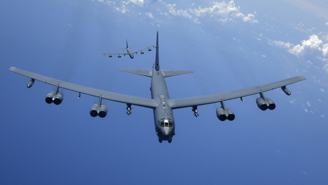 Máy bay ném bom chiến lược B-52H của Mỹ.  Ảnh: military.com