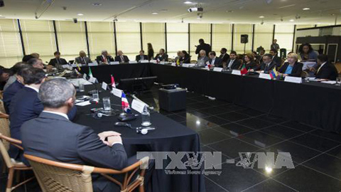 Cuộc họp các Tổng công tố về vụ bê bối ở Odebrecht ở Brasilia ngày 16/2. Ảnh: AFP/TTXVN