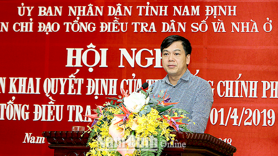 Đồng chí Trần Lê Đoài, TUV, Phó Chủ tịch UBND tỉnh, Trưởng Ban chỉ đạo phát biểu kết luật tại hội nghị. Ảnh: Việt Thắng 