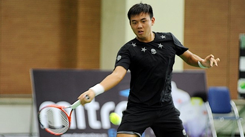 Tay vợt chủ lực Lý Hoàng Nam giúp đội hạt giống số 1 Bình Dương góp mặt tại chung kết nội dung đồng đội nam.