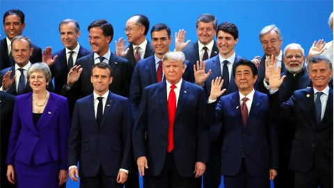 Các nhà lãnh đạo tham gia Hội nghị cấp cao G20 tại Argentina, ngày 30-11, chụp ảnh chung