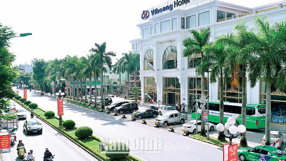 Thành phố Nam Định hướng đến xây dựng đô thị hiện đại, văn minh, “sáng - xanh - sạch - đẹp” gắn với tăng trưởng xanh. Ảnh: Việt Thắng