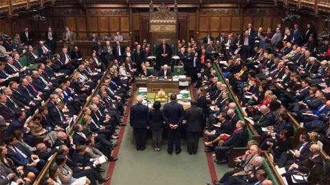 Hạ viện Anh đã trải qua nhiều cuộc tranh luận căng thẳng về Brexit trước khi tiến hành cuộc bỏ phiếu đêm 29-1. (Ảnh: Mark Duffy/Quốc hội Anh)