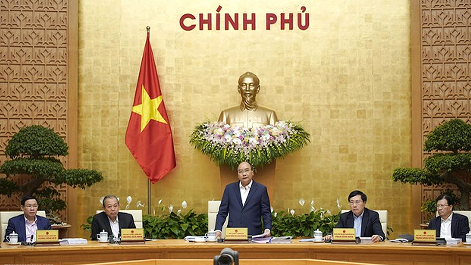 Thủ tướng Chính phủ Nguyễn Xuân Phúc chủ trì phiên họp Chính phủ thường kỳ tháng 2/2019.