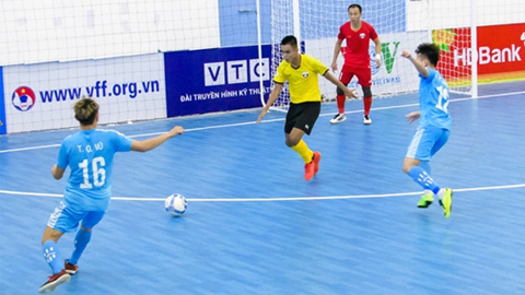 Thái Sơn Bắc và Đà Nẵng chấp nhận chia điểm ở lượt trận đầu tiên. Ảnh: VFF