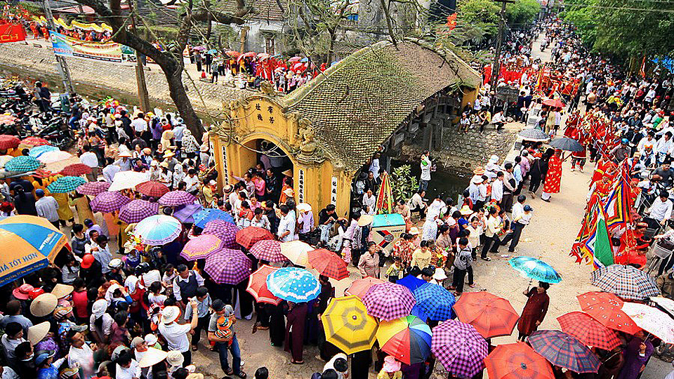 Lễ hội truyền thống Cầu Ngói - Chùa Lương. Ảnh: Internet