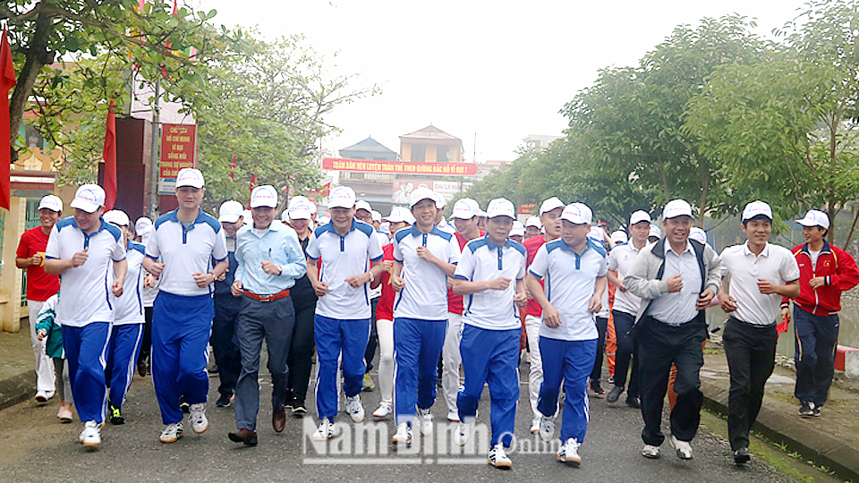 Huyện Trực Ninh tổ chức lễ phát động “Ngày chạy Olympic vì sức khỏe toàn dân” năm 2019.