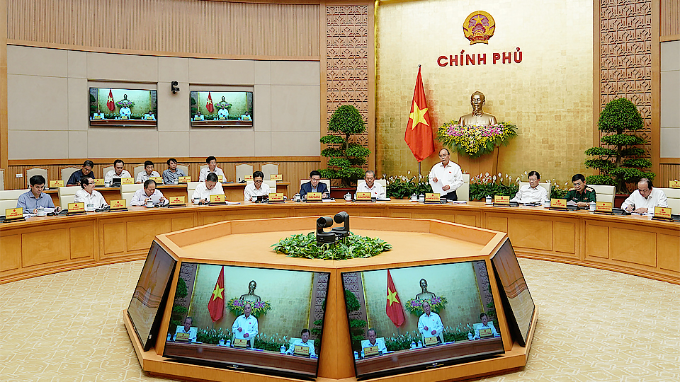 Thủ tướng Chính phủ Nguyễn Xuân Phúc chủ trì phiên họp Chính phủ thường kỳ tháng 5/2019