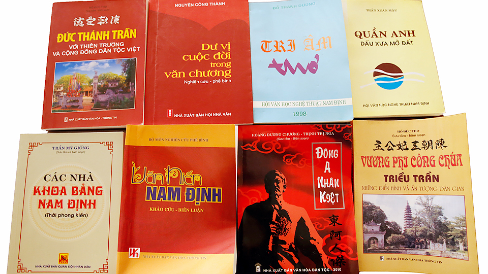 Một số tác phẩm của các tác giả thuộc bộ môn Nghiên cứu - Phê bình, Hội Văn học - Nghệ thuật tỉnh.