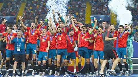 U21 Tây Ban Nha lên ngôi vô địch tại giải U21 châu Âu 2019. Ảnh: UEFA