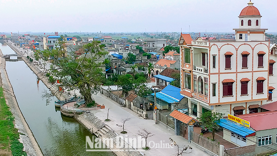 Một góc làng văn hóa thôn Nội, xã Nam Thanh.