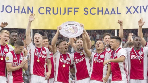 Đây đã là danh hiệu thứ ba chỉ trong vòng ba tháng qua của Ajax. (Ảnh: AFC Ajax)