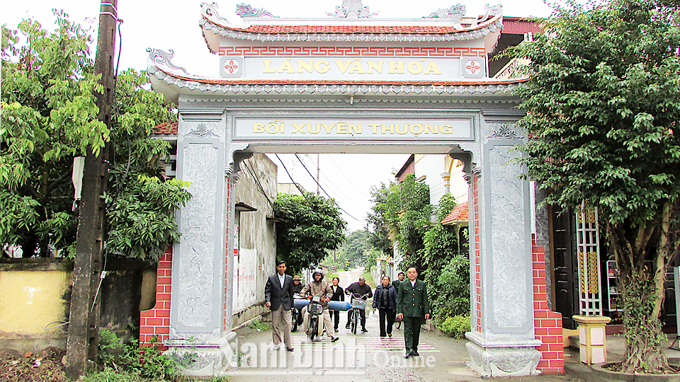 Cổng làng Bối Xuyên Thượng, xã Cộng Hoà (Vụ Bản).