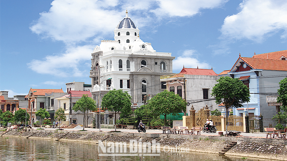 Một khu dân cư đổi mới ở thị trấn Yên Định.