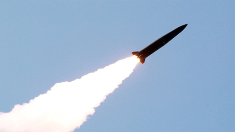 Triều Tiên lại phóng thử tên lửa tầm ngắn ra vùng biển phía đông. Ảnh: KCNA