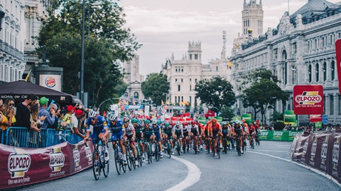 Chặng 21 có lộ trình dài hơn 106 km từ thị trấn Fuenlabrada tới trung tâm Thủ đô Madrid. (Ảnh: La Vuelta 2019) 
