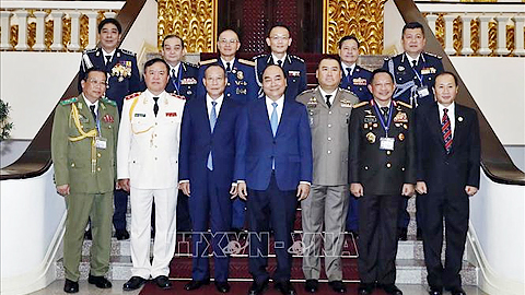  Thủ tướng Nguyễn Xuân Phúc và các Trưởng đoàn dự Hội nghị Tư lệnh Cảnh sát các nước ASEAN lần thứ 39.
