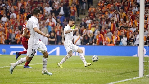  Mauro Icardi ghi bàn thắng duy nhất ở phút 52 giúp PSG giành trọn 3 điểm trước Galatasaray. Ảnh: Reuters