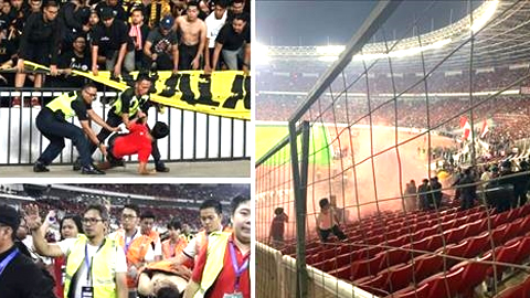  Indonesia không bị treo sân sau vụ bạo loạn với các CĐV Malaysia. Ảnh: AFC