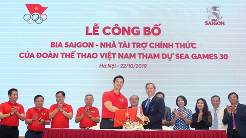  Lễ ký kết nhà tài trợ chính cho đoàn thể thao Việt Nam dự SEA Games 30.