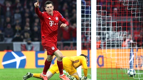  Robert Lewandowski đóng góp một bàn trong chiến thắng 2-0 của Bayern Munich trước Olympiakos. Ảnh: Dailymail