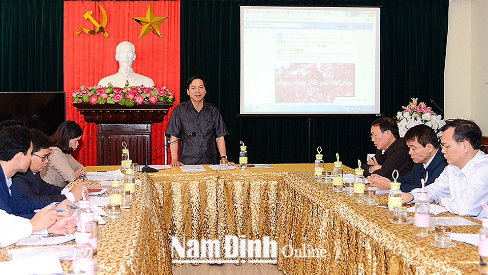 Đồng chí Trần Văn Chung, Phó Bí thư Thường trực Tỉnh ủy, Chủ tịch HĐND tỉnh, Trưởng Ban Chỉ đạo 35 của tỉnh phát biểu kết luận hội nghị.
