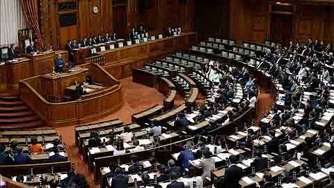 Toàn cảnh một phiên họp Thượng viện Nhật Bản ở thủ đô Tokyo. Ảnh: AFP/TTXVN