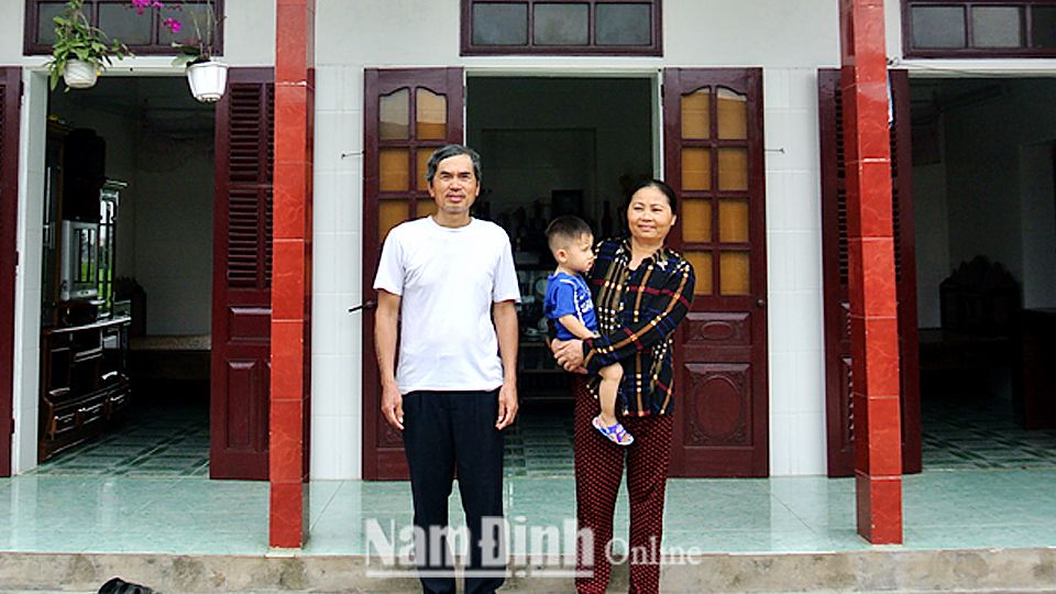 Từ nguồn kinh phí hỗ trợ, gia đình ông Trần Văn Tuyên ở xóm 3, xã Giao Thịnh (Giao Thủy) đã cải tạo nhà cũ đảm bảo kiên cố, an toàn trong mùa mưa bão.