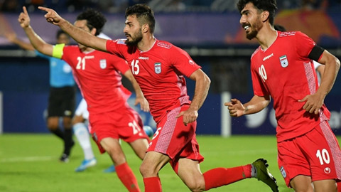 U23 Uzbekistan và U23 Iran đều có cho mình 1 bàn thắng. Ảnh: AFC.